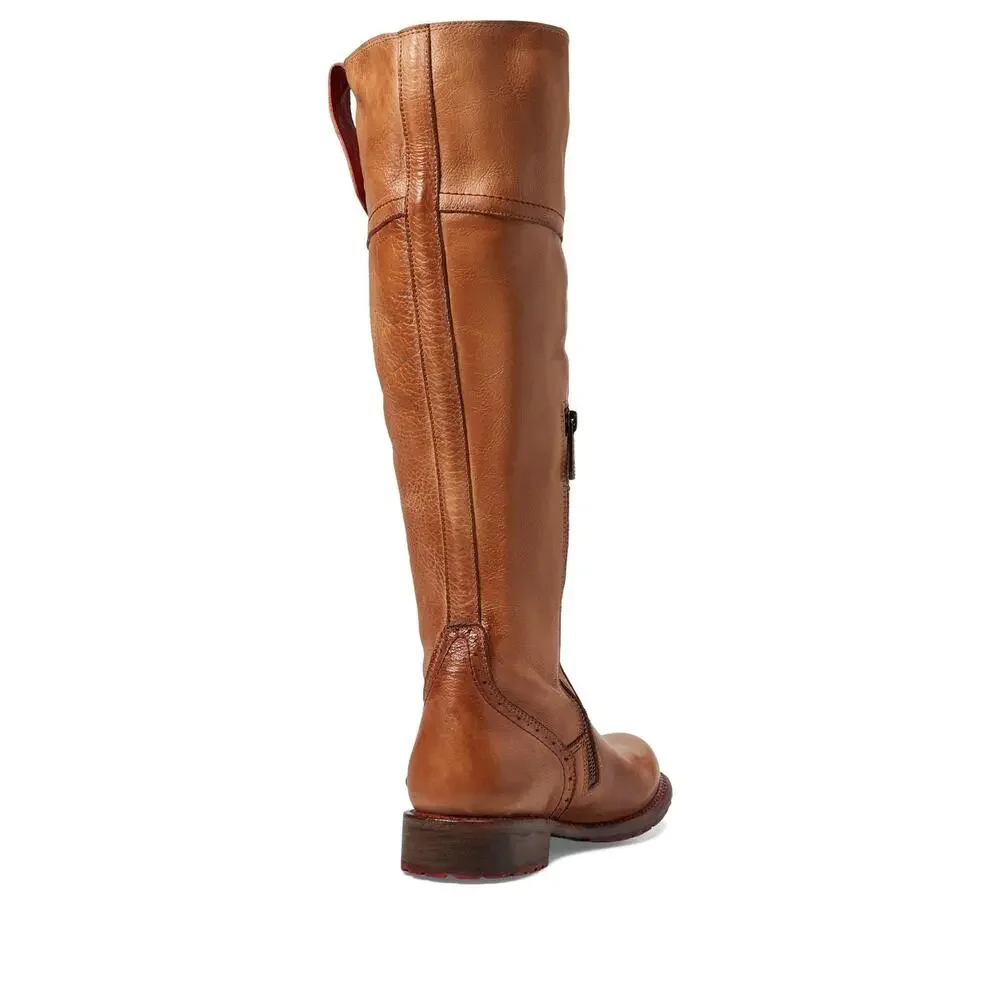 BED|STU JACQUELINE WIDE CALF TAN RUSTIC 6 M